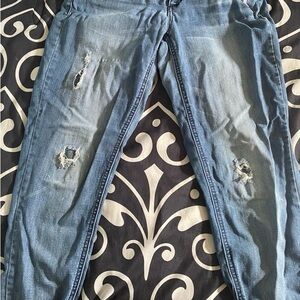 Democracy Light Blue Distressed Skinny Jeans